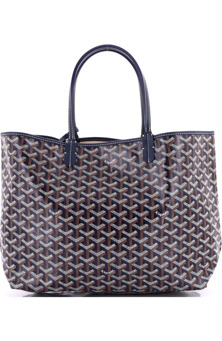 Pre-Owned Goyard Saint Louis Tote Coated Canvas PM, Main, color, Blue