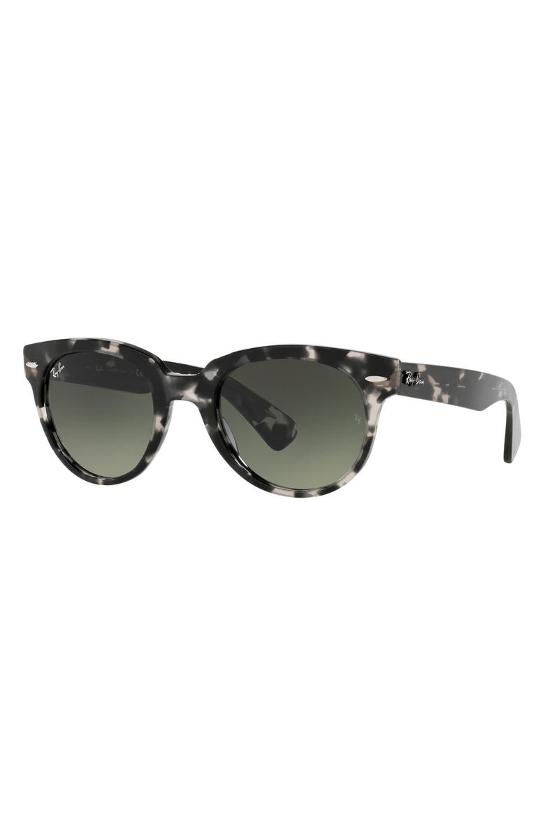 Ray-Ban 52mm Gradient Round Sunglasses, Alternate, color, Gray Havana/ Grey Dark Grey