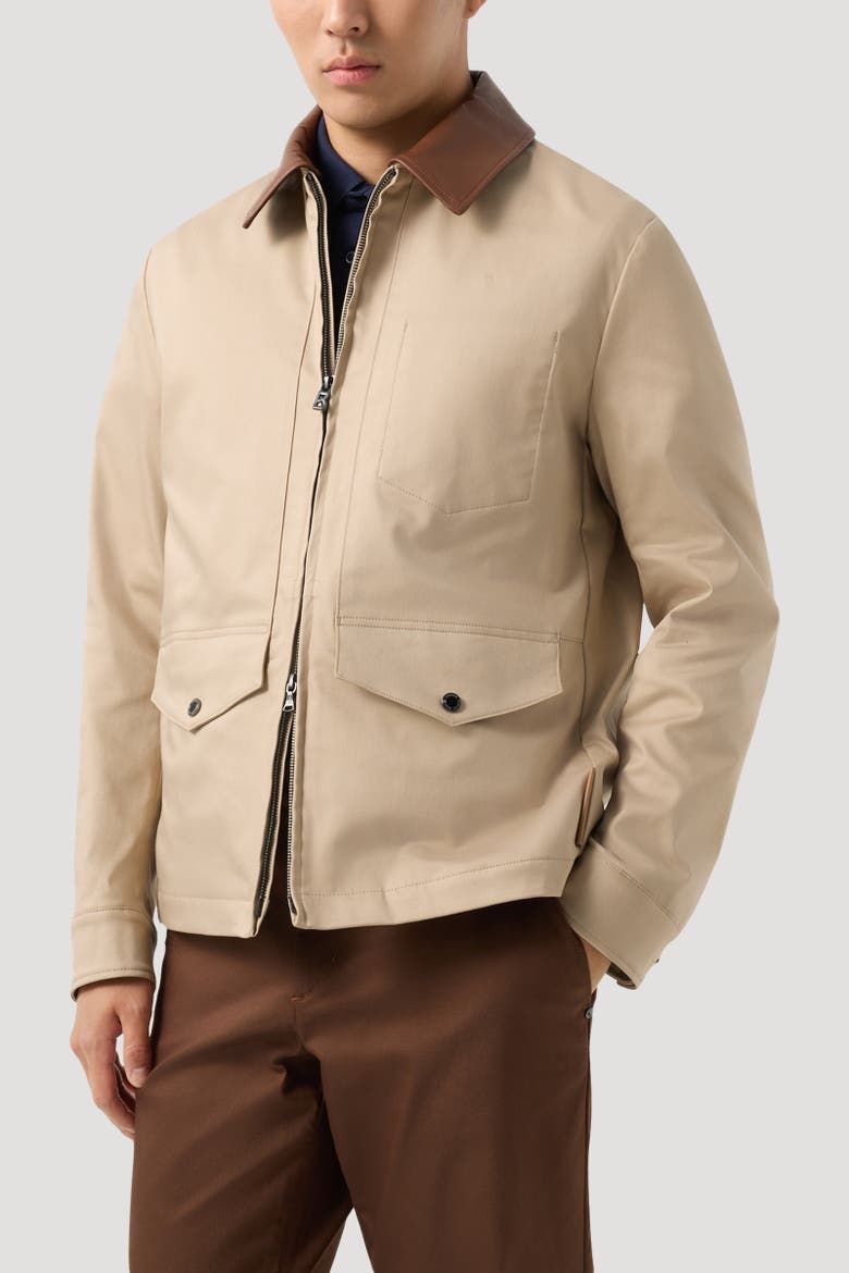 Twill Jacket Mirco, Alternate, color, Beige