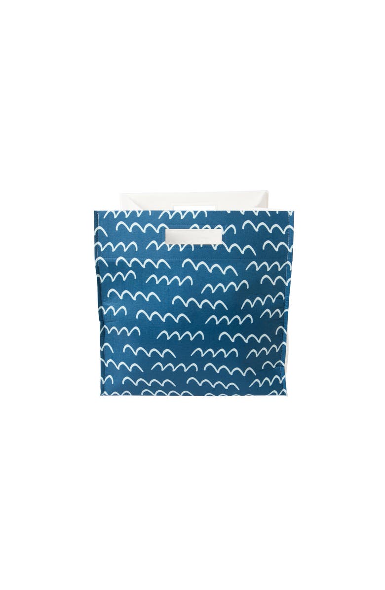 Dance Happy Bumps Felt Storage Bin, Main, color, Ocean Blue