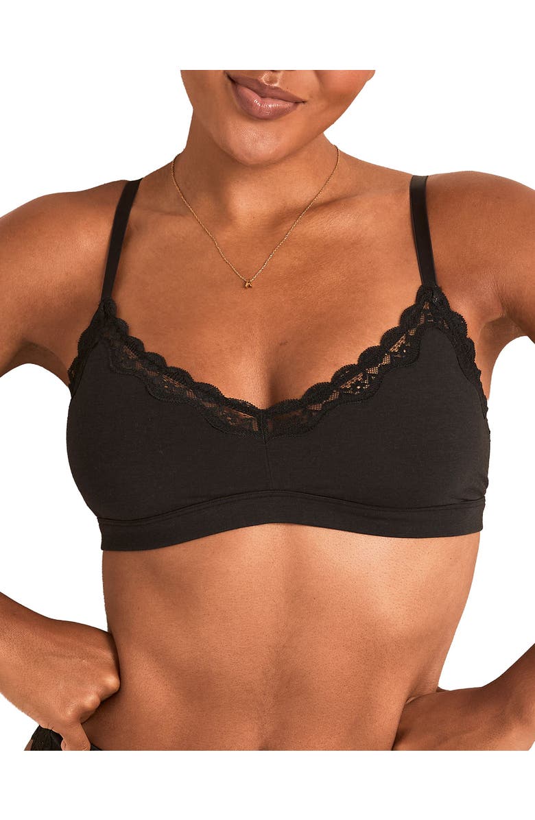Adore Me Jersey Unlined Bralette Bra, Main, color, 