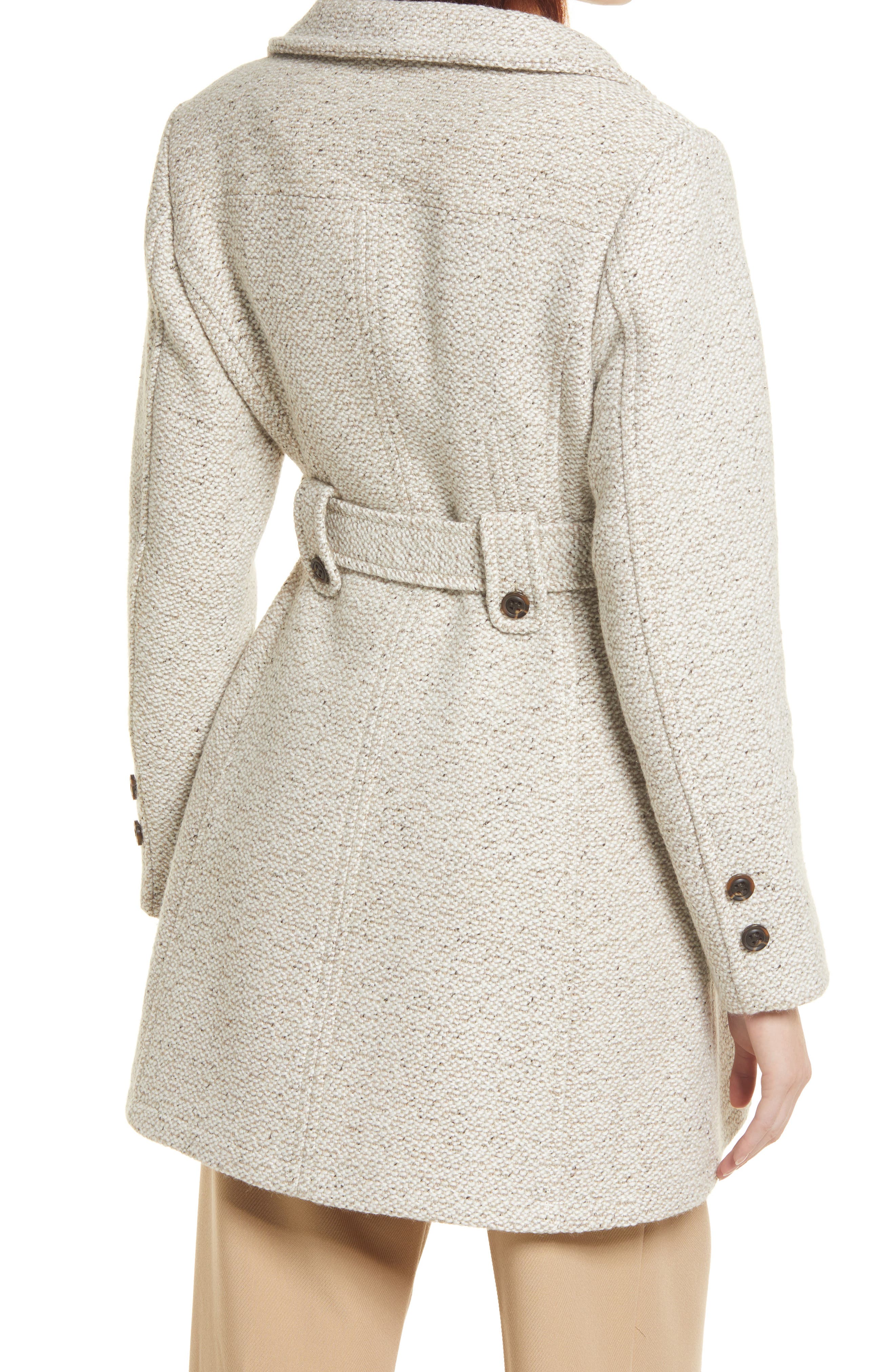 Belted Hooded A-Line Coat - image 3