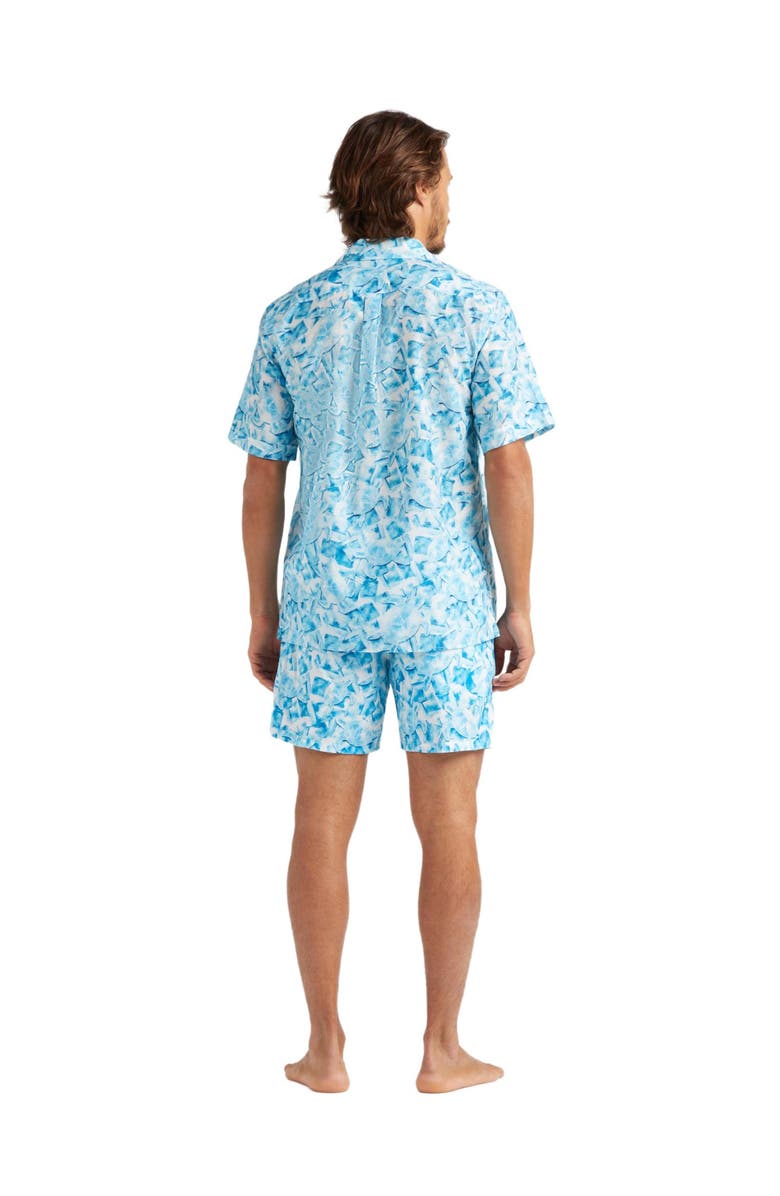 Vilebrequin Men's Iced Turtles Printed Cotton Silk Shirt, Alternate, color,