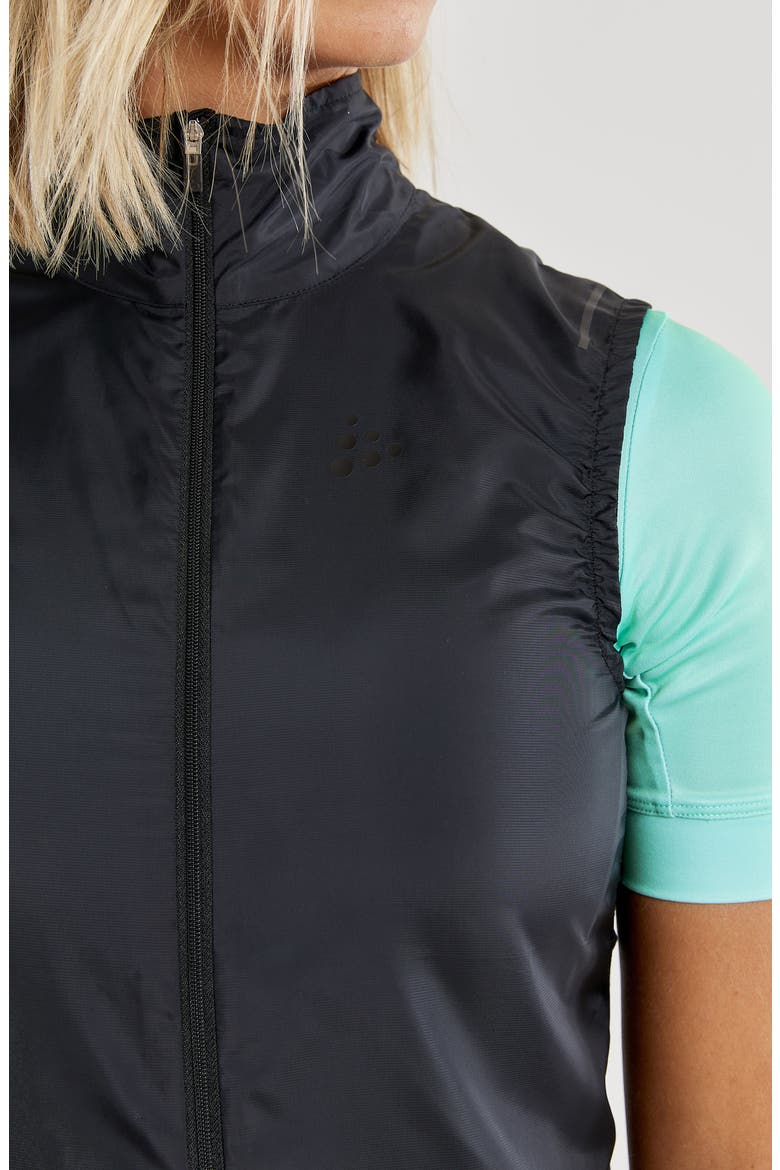 Essence Water Repellent Bike Vest, Alternate, color, BLACK