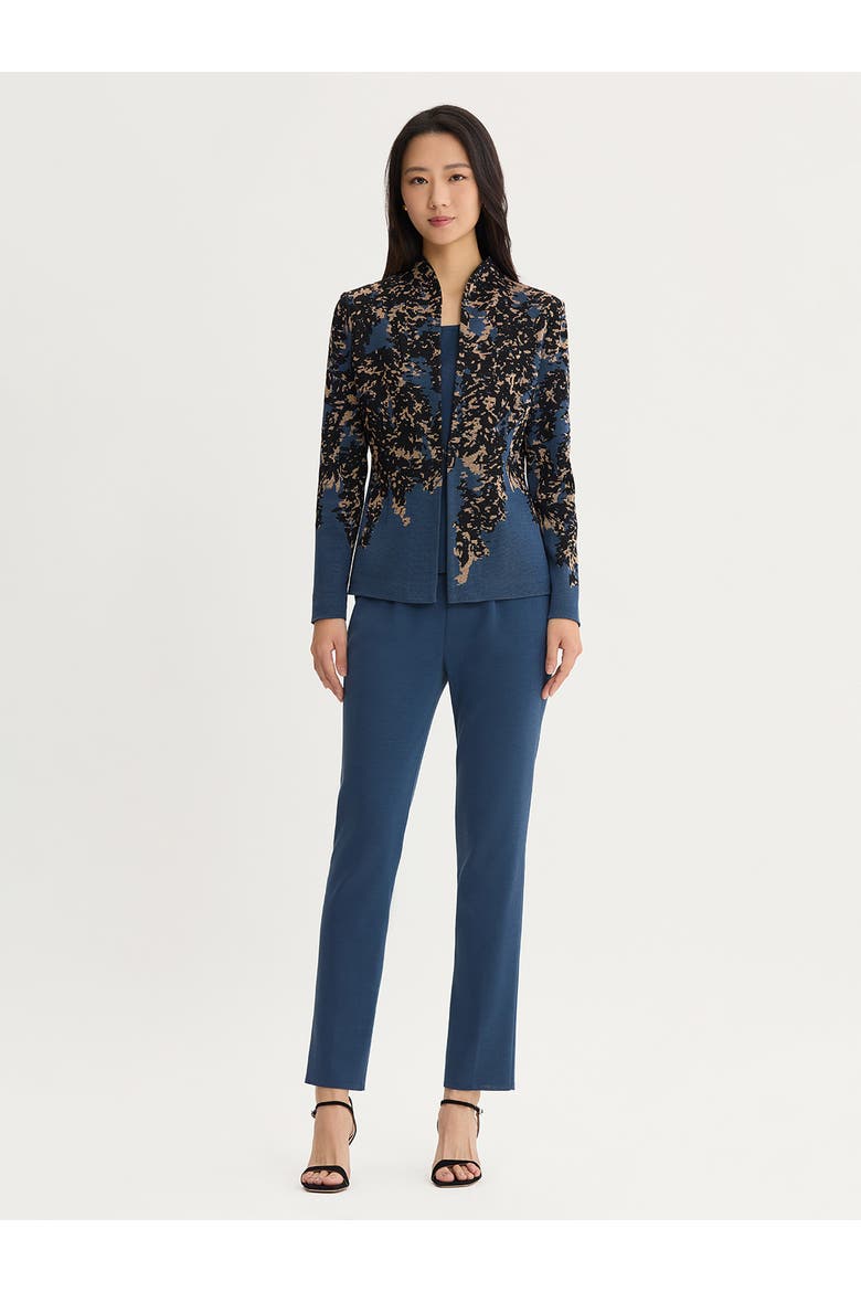 Tailored Speckled Lurex Knit Jacket, Alternate, color, Stardust/Charmeuse/Gold Lurex