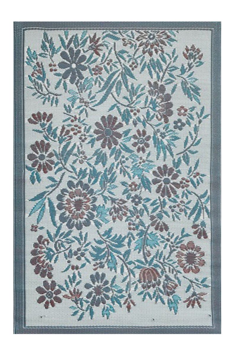 Mad Mats Wildflowers Stone Terra, Main, color, Light Blue And Purple