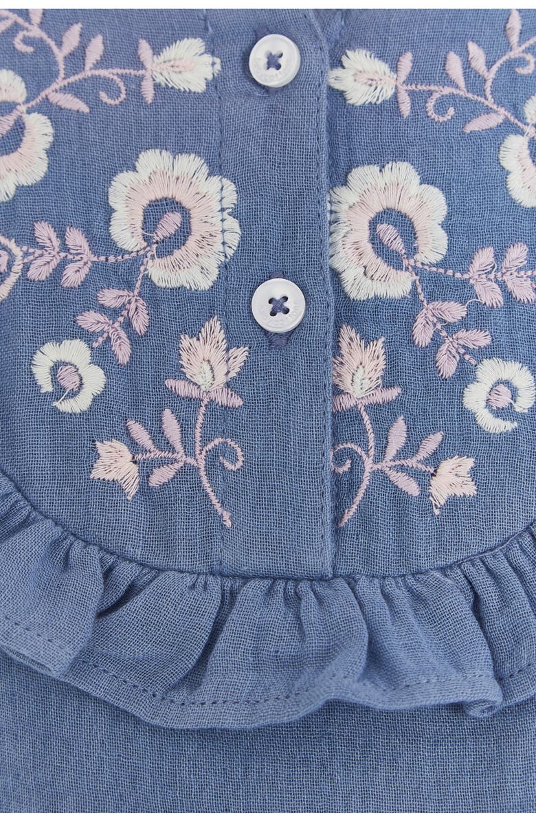 Babycottons Blanc Romper for Infant, Alternate, color, Pastel-Blue