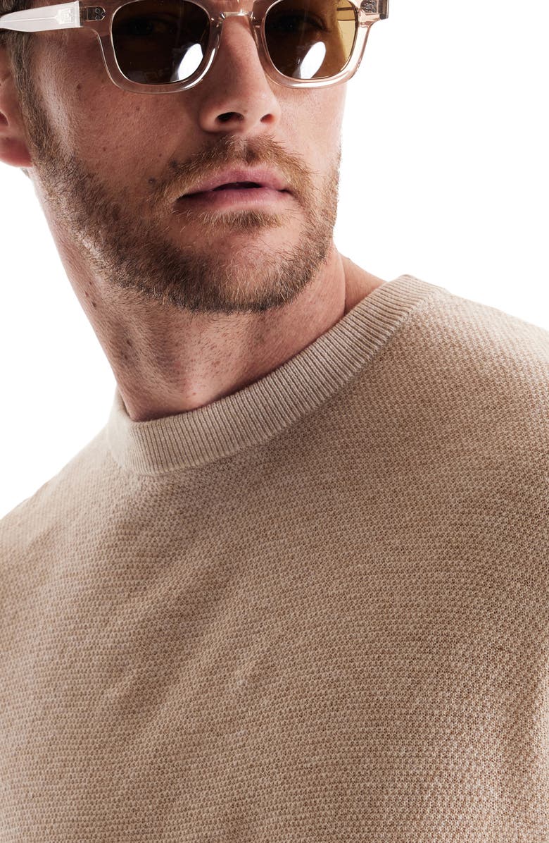 SOFT CLOTH Bird's Eye Jersey Crewneck Sweater, Alternate, color, 