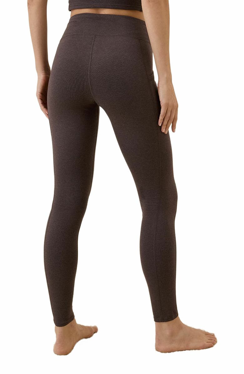 Pact On the Go-To Pocket Legging, Alternate, color, Chocolate Heather