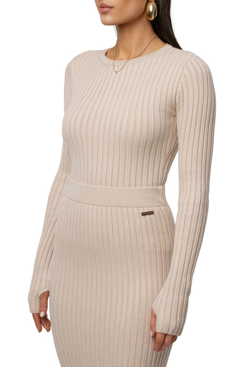Overcast Ribbed Top, Alternate, color, Stone