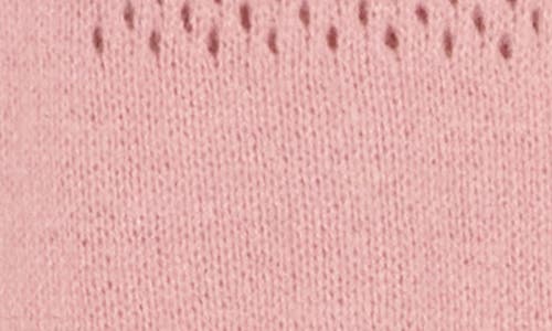 Nanette Lepore Diamond Eyelet Weave Poncho In Pink