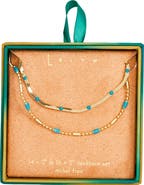 Leith 2-Pack Assorted Enamel & Chain Necklaces