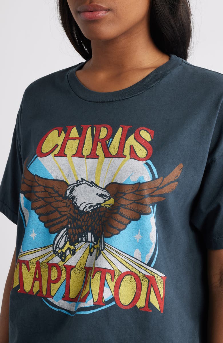 Daydreamer Chris Stapleton Eagle Cotton Graphic T-Shirt, Alternate, color, Vintage Black