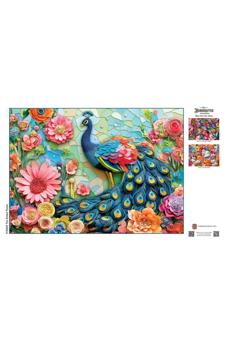 The Gilded Plume 1000 Piece Puzzle, Alternate, color, Multicolor