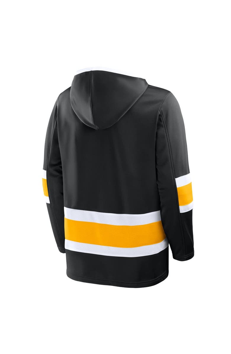 FANATICS Men's Fanatics Black Boston Bruins Prime Time Fleece Hoodie, Alternate, color, Black