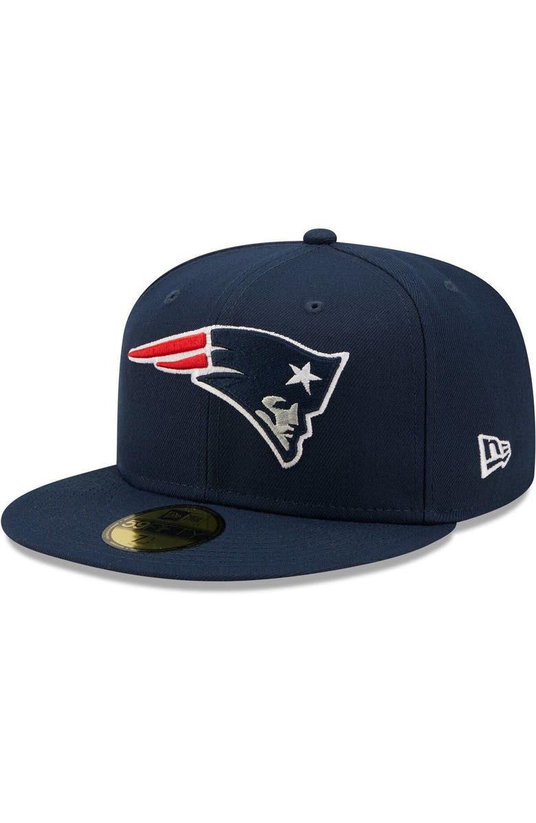 New Era Men's New Era Navy New England Patriots 2004 Pro Bowl Patch Red Undervisor 59FIFY Fitted Hat, Alternate, color, Navy