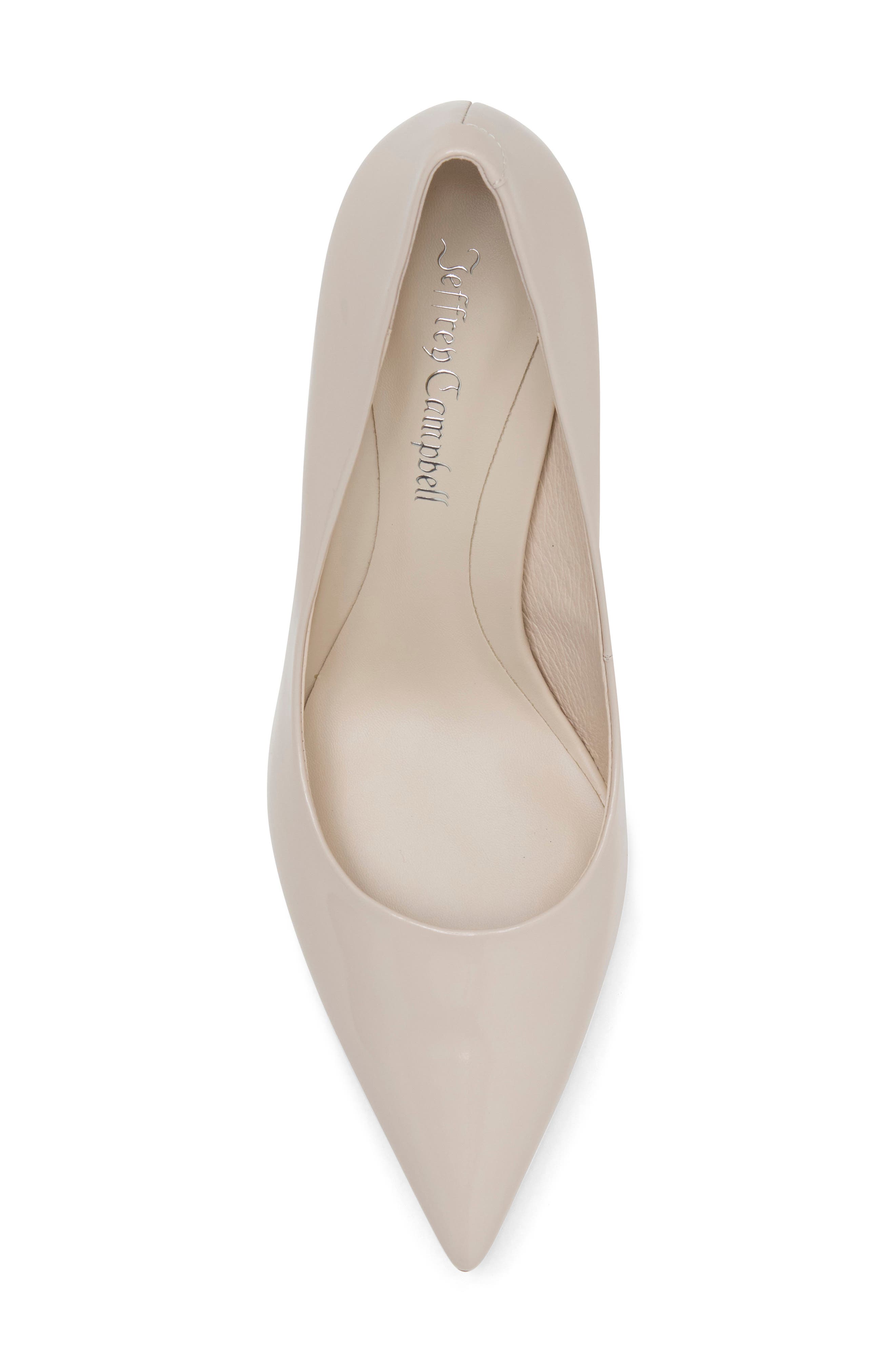 Nikia Pointed Toe Pump, Alternate, color, IVORY PATENT