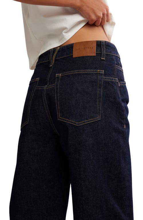 Free People Deep Trance High Waist Crop Jeans In Blue