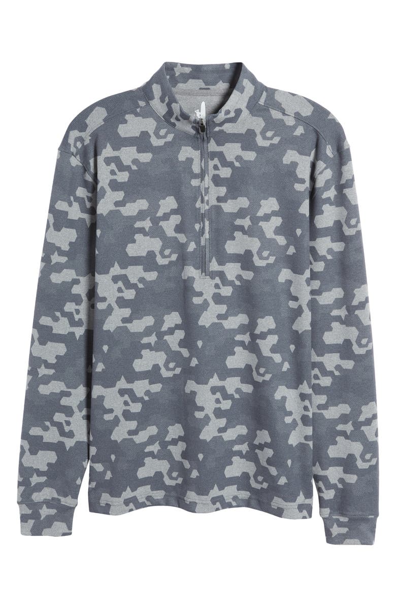 johnnie-O Gridlock Camo Fleece Half Zip Pullover, Alternate, color,