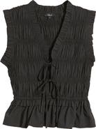 Rails Martine Smocked Ruffle Crop Top