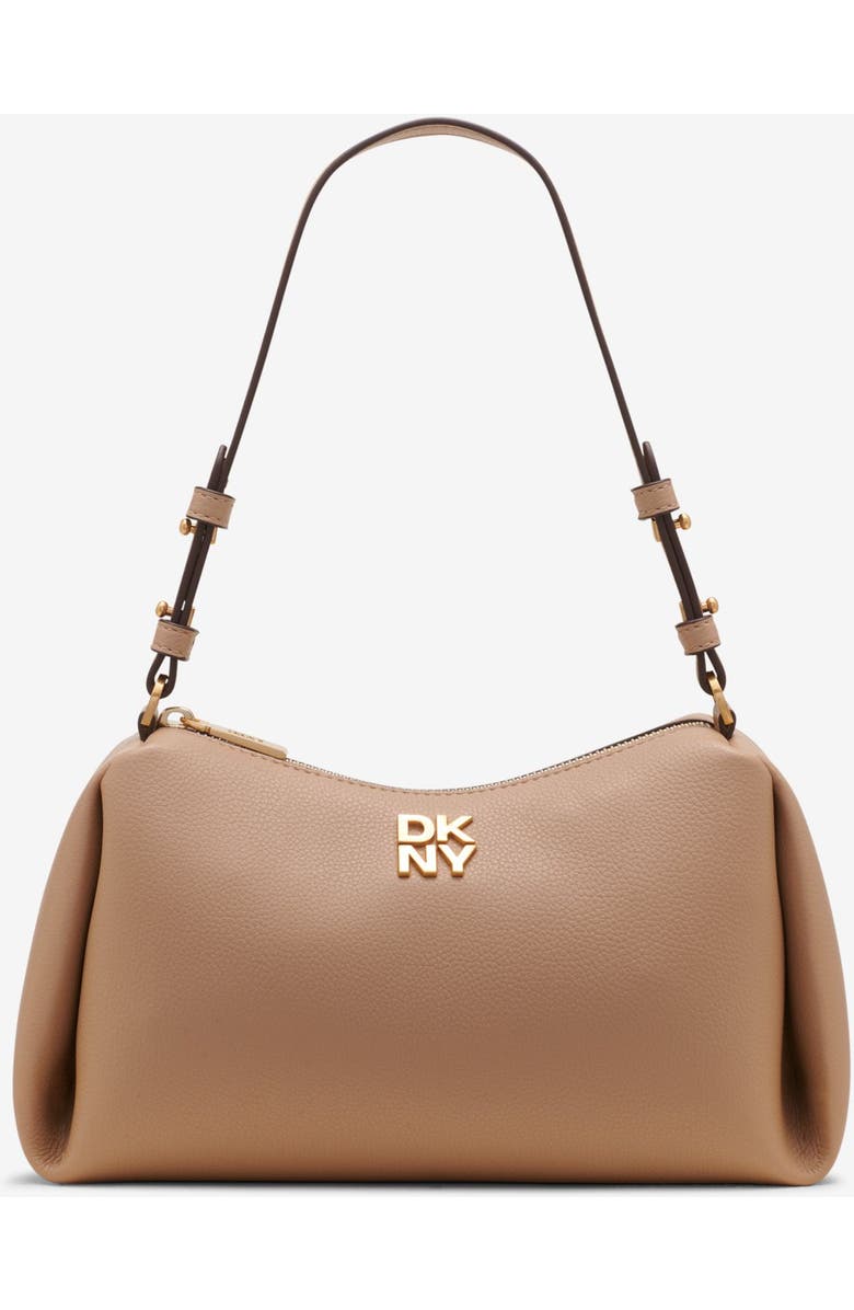 DKNY Remy Top-Zip Shoulder, Main, color, Cappucino