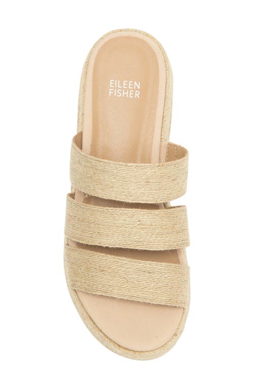 Eileen Fisher Mayla Espadrille Platform Wedge Slide Sandal