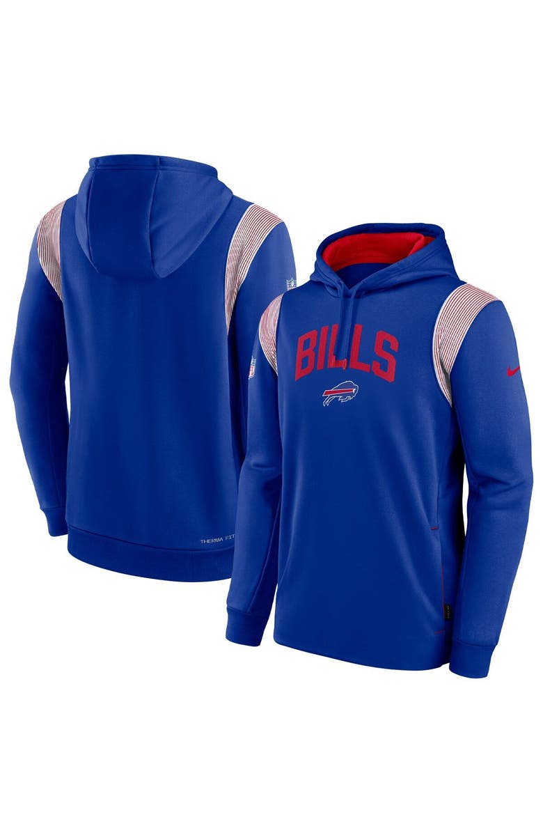 Nike Men's Nike Royal Buffalo Bills Sideline Athletic Stack Performance Pullover Hoodie, Main, color, 