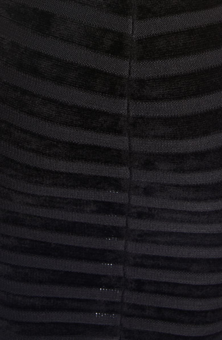 Alaïa Rib Texture Off the Shoulder Body–Con Minidress, Alternate, color, 