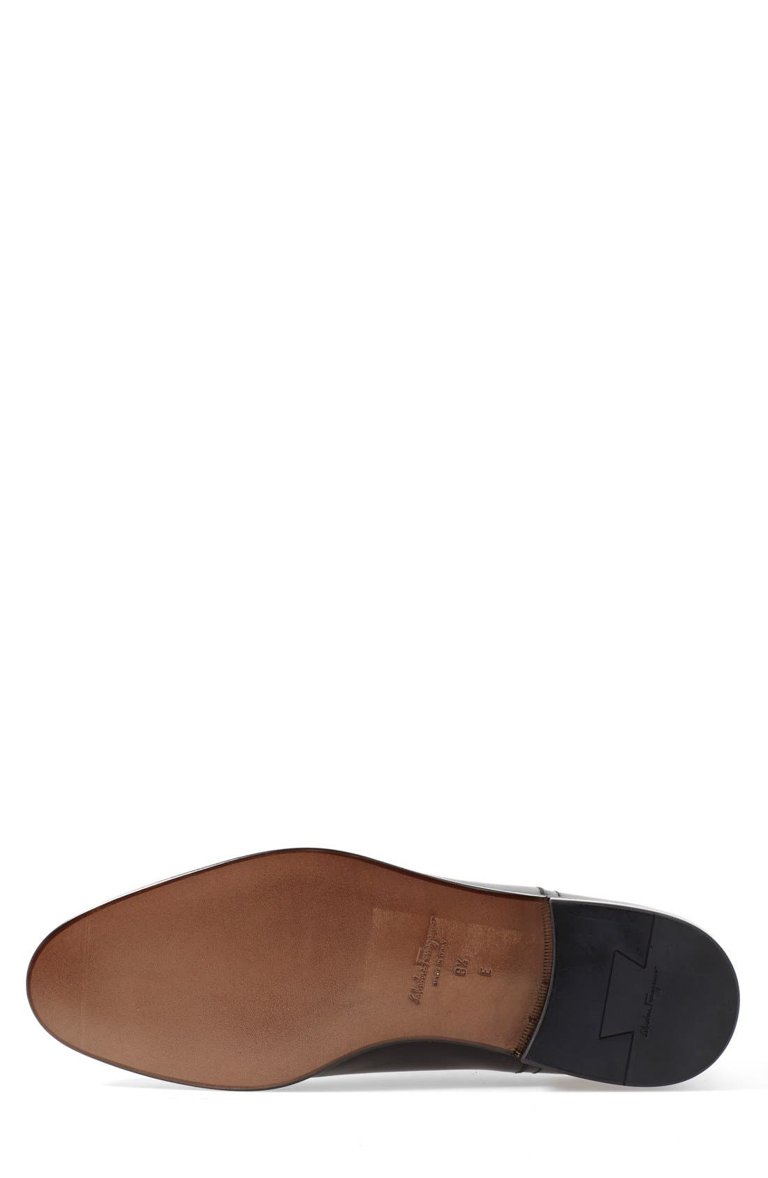 Salvatore Ferragamo 'Guru' Cap Toe Oxford, Alternate, color, NERO LEATHER