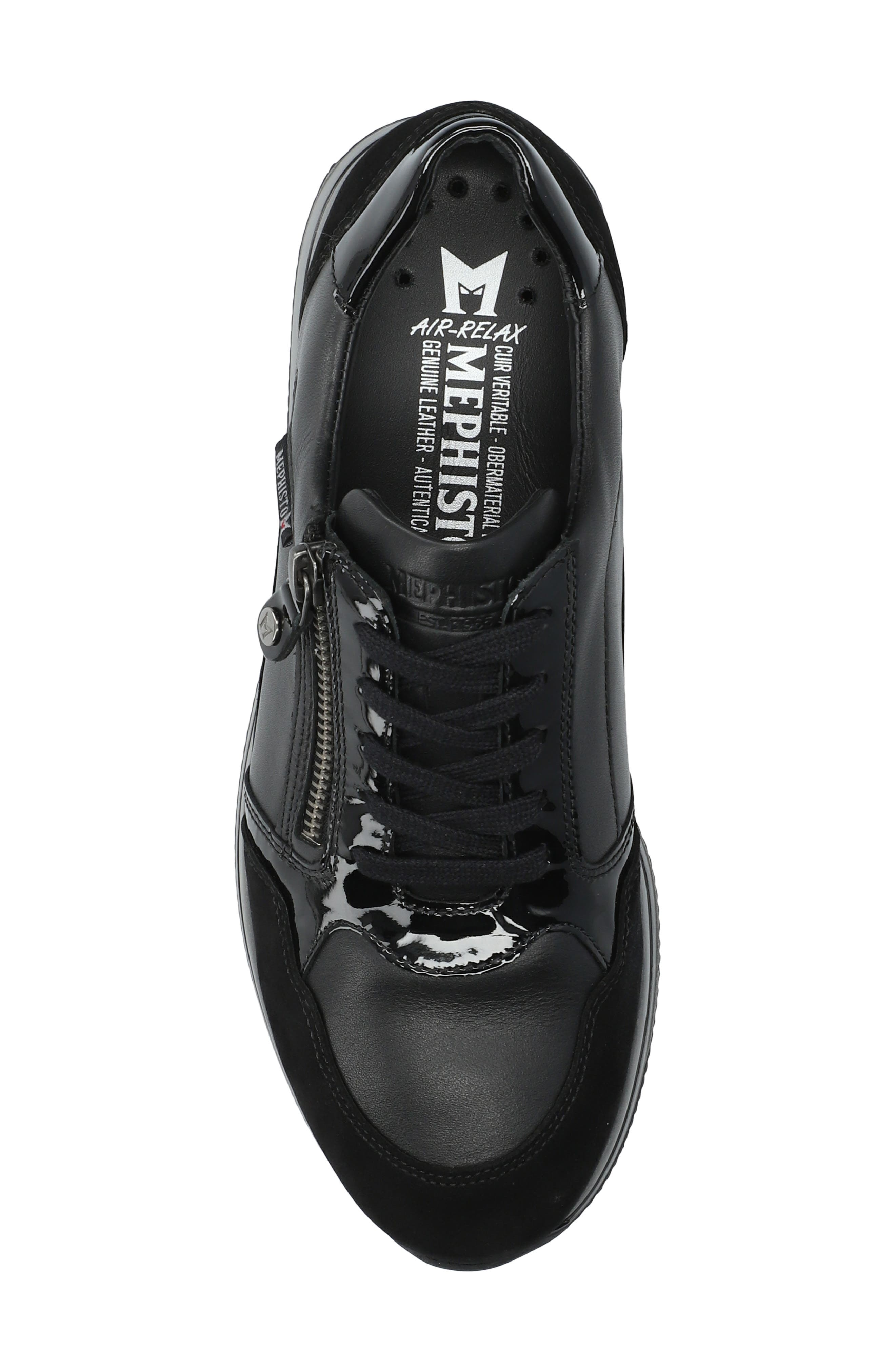 Leenie Sneaker, Alternate, color, BLACK/ BLACK