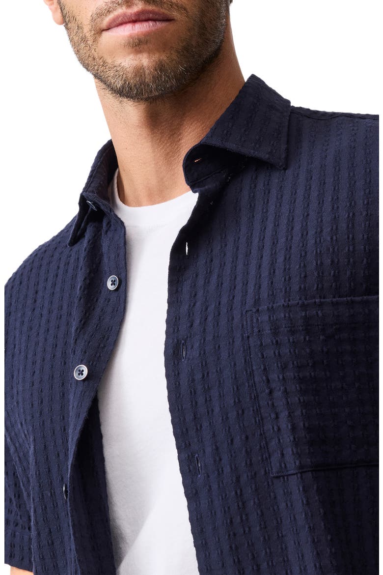 Mystery Creek Weekend Fit Short Sleeve Button-Up Shirt, Alternate, color, MIDNIGHT