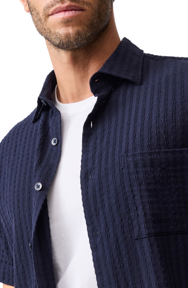 Rodd & Gunn Mystery Creek Weekend Fit Short Sleeve Button-Up Shirt, Alternate, color, Midnight