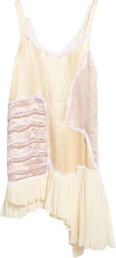 Collina Strada Lily Patchwork Asymmetric Shift Dress