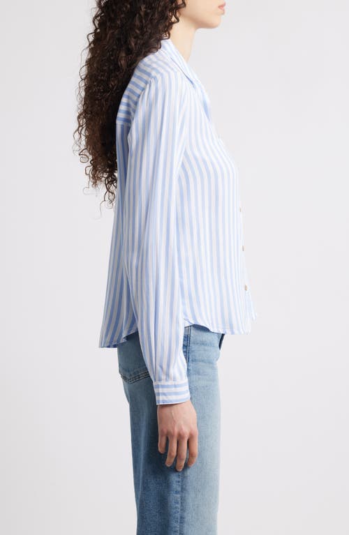 BEACHLUNCHLOUNGE BEACHLUNCHLOUNGE CANDACE STRIPE BUTTON-UP SHIRT 