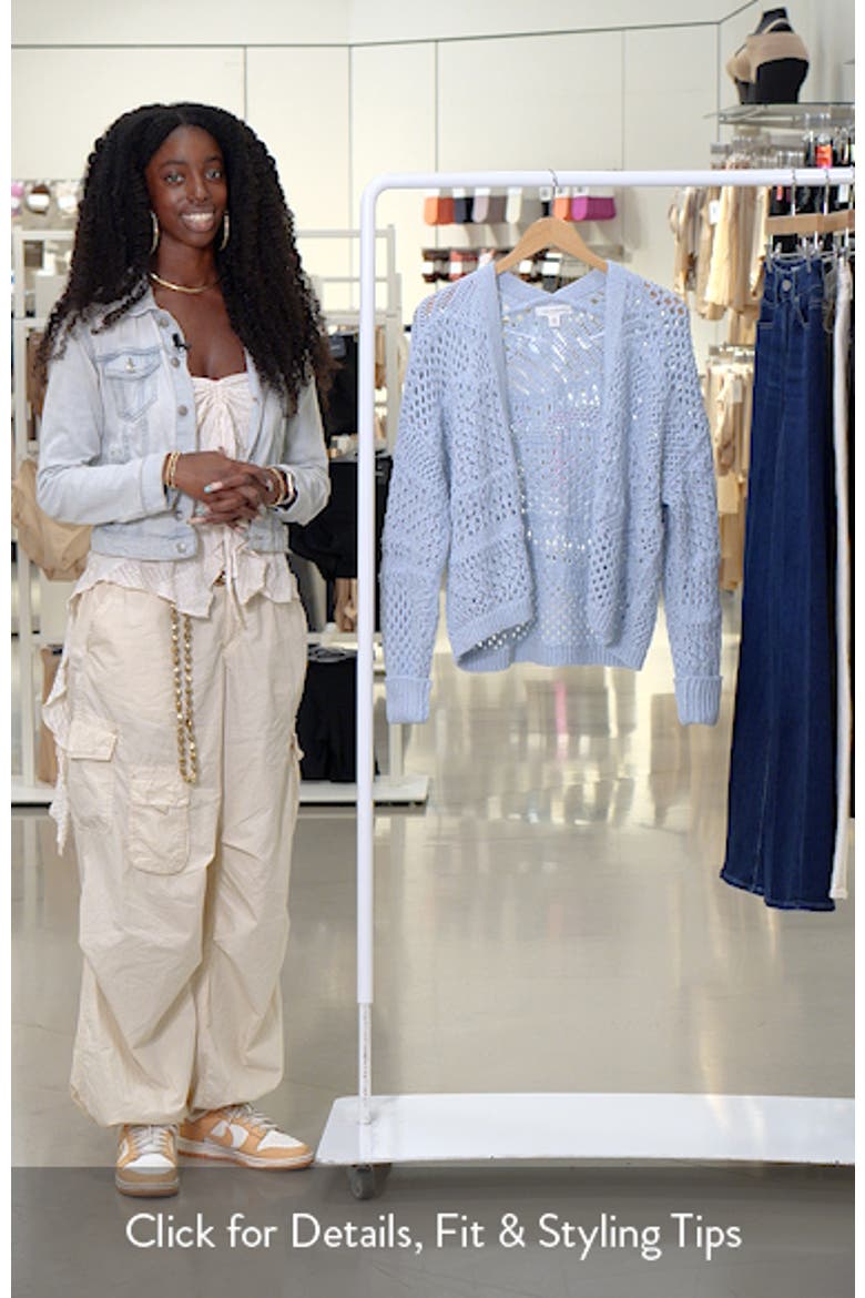 Openwork Slouchy Cotton Cardigan video