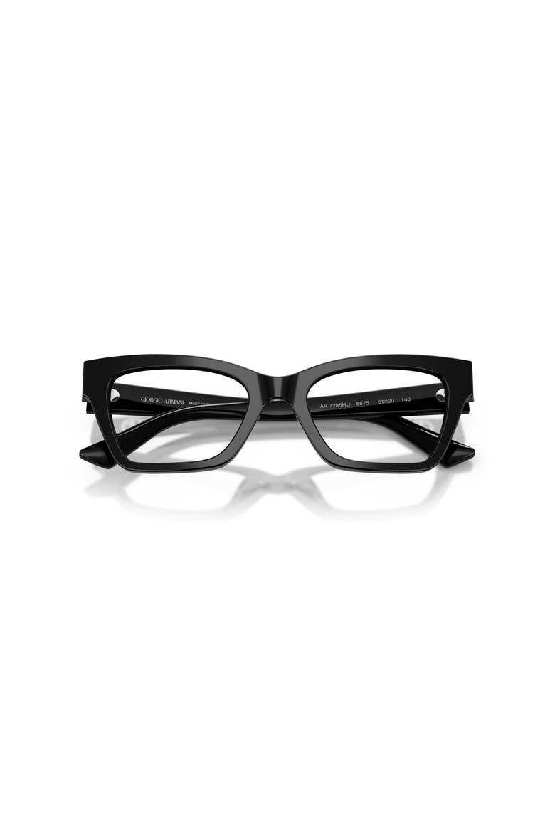 49mm Cat Eye optical glasses, Alternate, color, Black