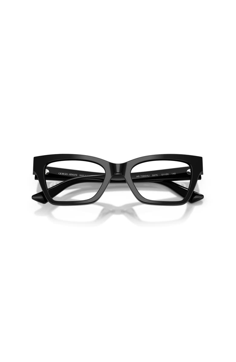Giorgio Armani 49mm Cat Eye optical glasses, Alternate, color, Black