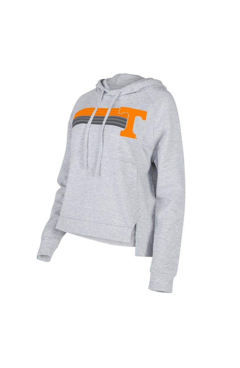 CONCEPTS SPORT Women's Concepts Sport Gray Tennessee Volunteers Cedar Tri-Blend Raglan Pullover Hoodie, Main, color,