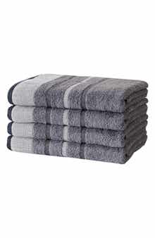 Woven & Weft Luxurious Cotton 4-Pack Decorative Bath Towel Set