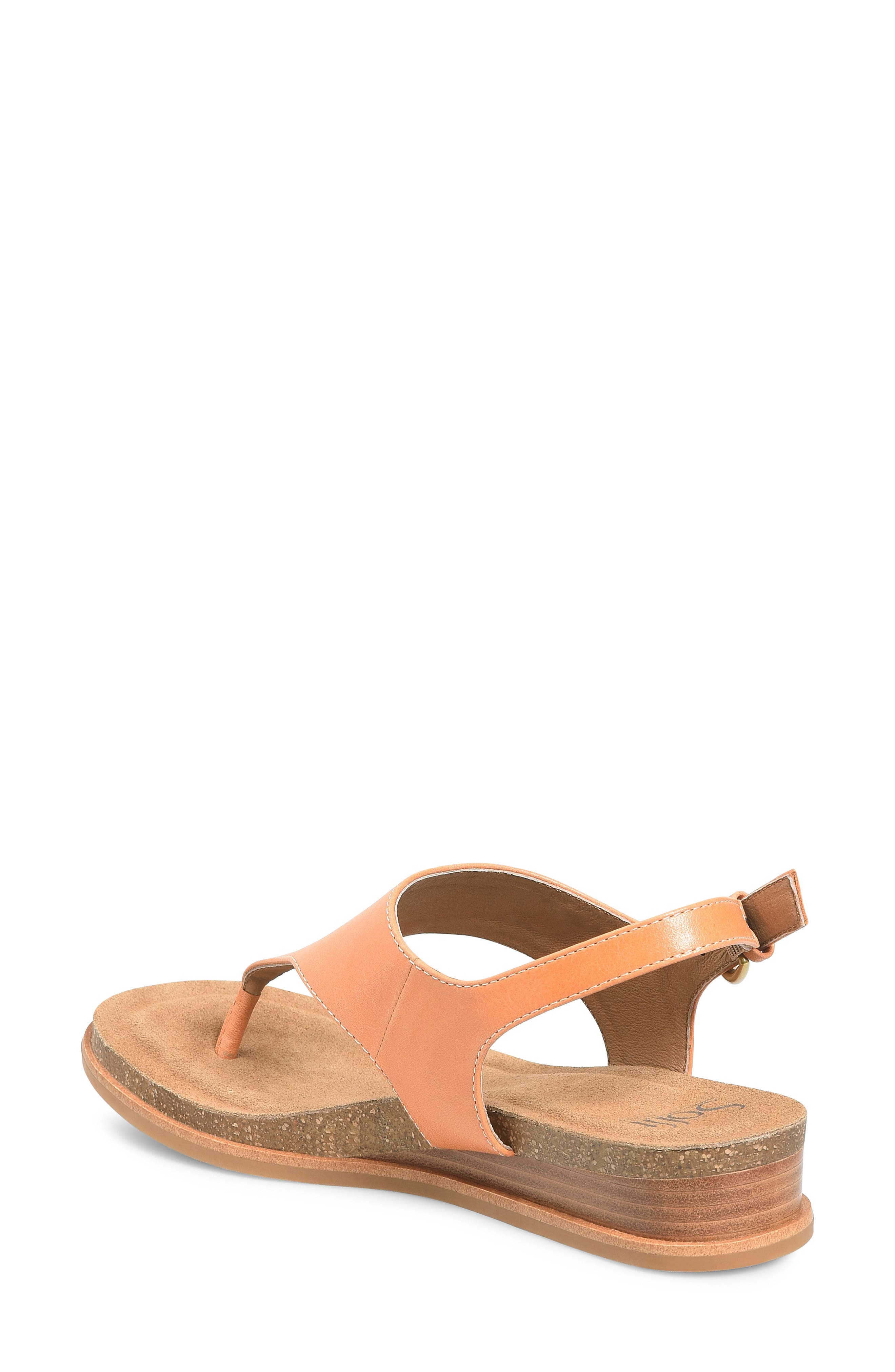 Penelope Slingback Wedge Sandal, Alternate, color, SUNSET ORANGE
