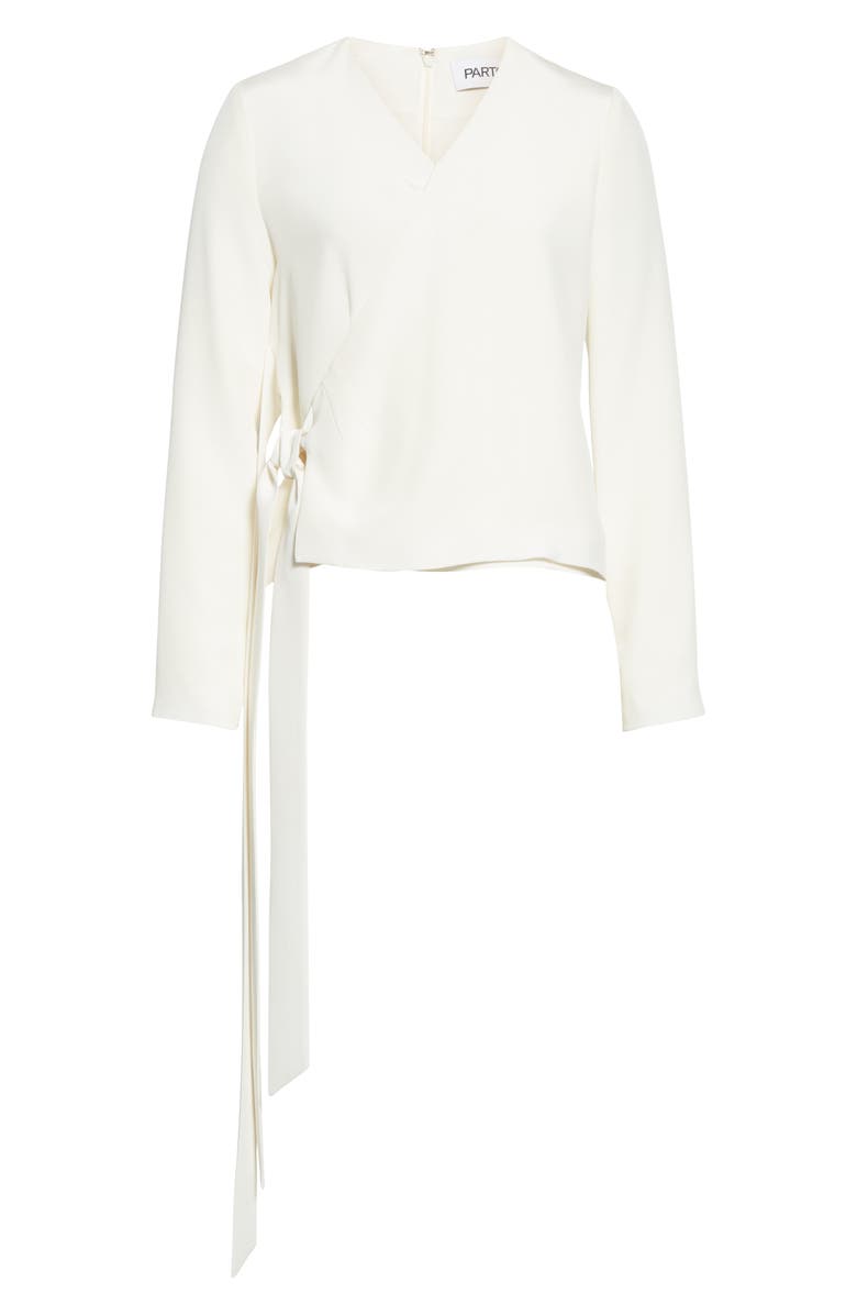 PARTOW Marquis Silk Faux Wrap Top, Alternate, color, 