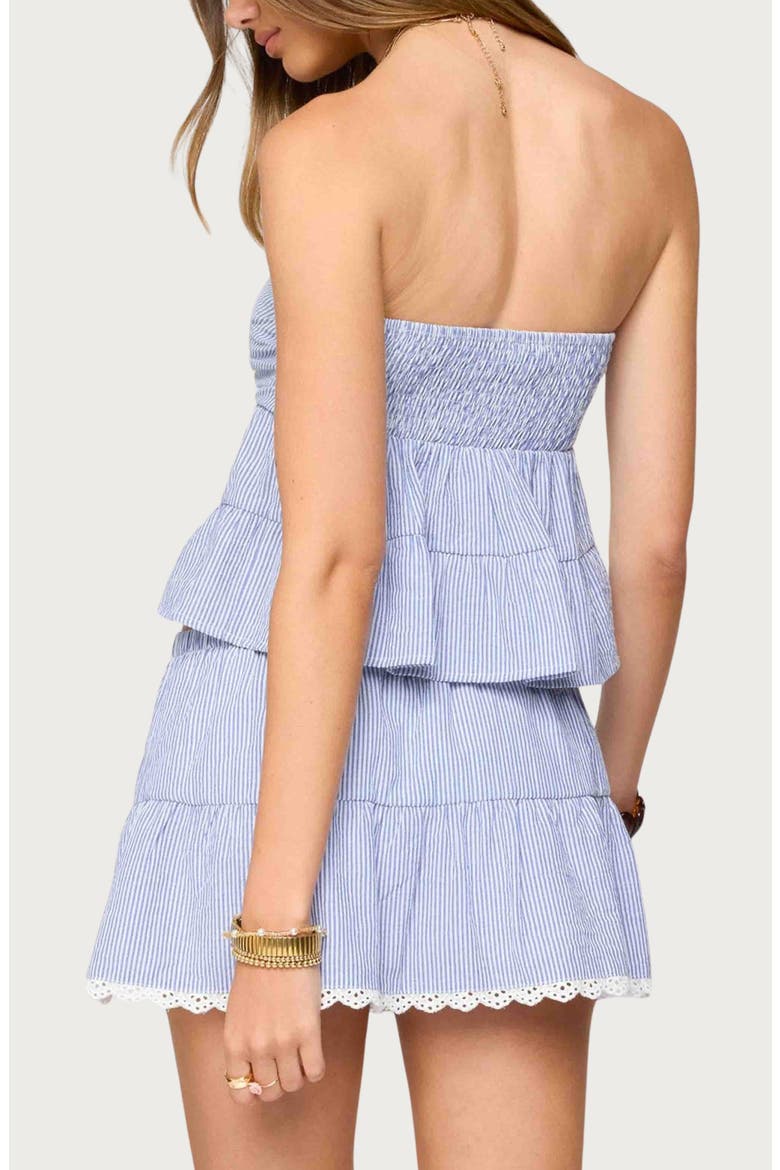 Dora Stripe Strapless Top, Alternate, color, BLUE-AND-WHITE
