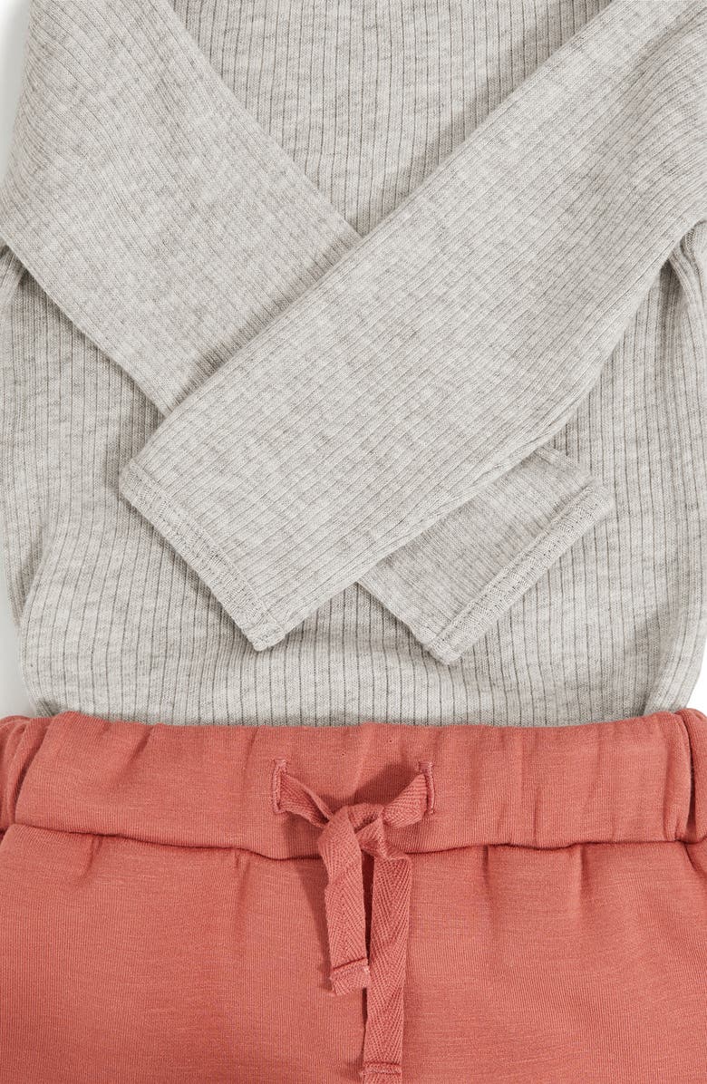 Reiss Piper Long Sleeve Top & Joggers Set, Alternate, color, Rose