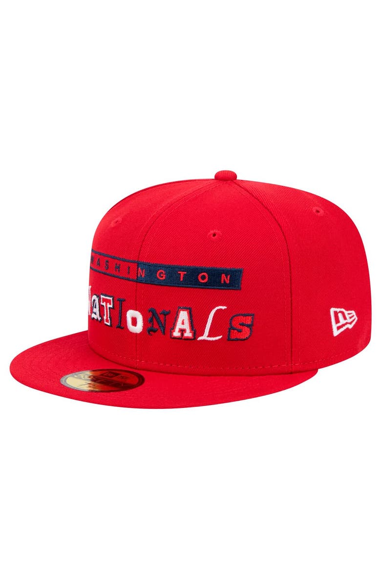 New Era Men's New Era Red Washington Nationals Ransom 59FIFTY Fitted Hat, Main, color, Red