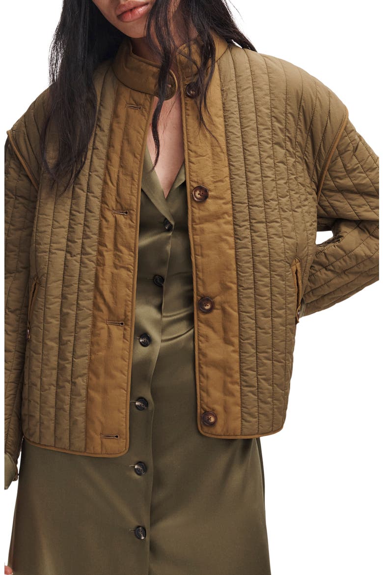 Vito Quilted Liner Jacket, Alternate, color, DARK OLIVE