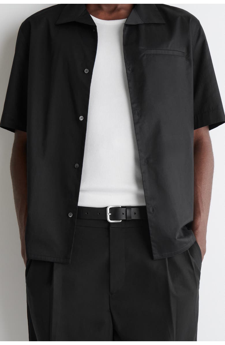 COS Leather Belt, Alternate, color, Black