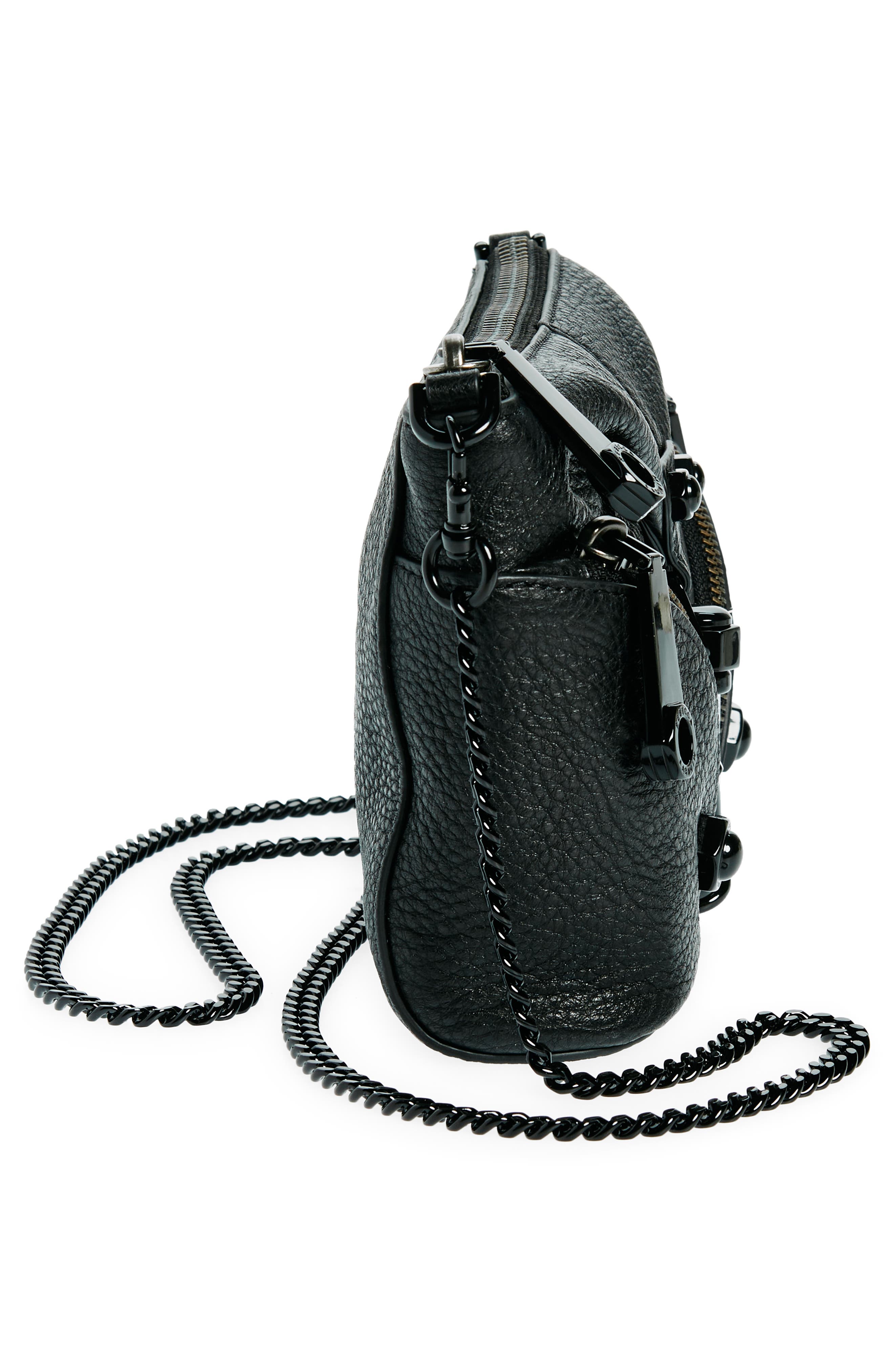 Rebecca Minkoff Mini Julian Leather Crossbody Bag, Alternate, color, 