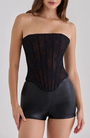 HOUSE OF CB Mira Strapless Lace Top