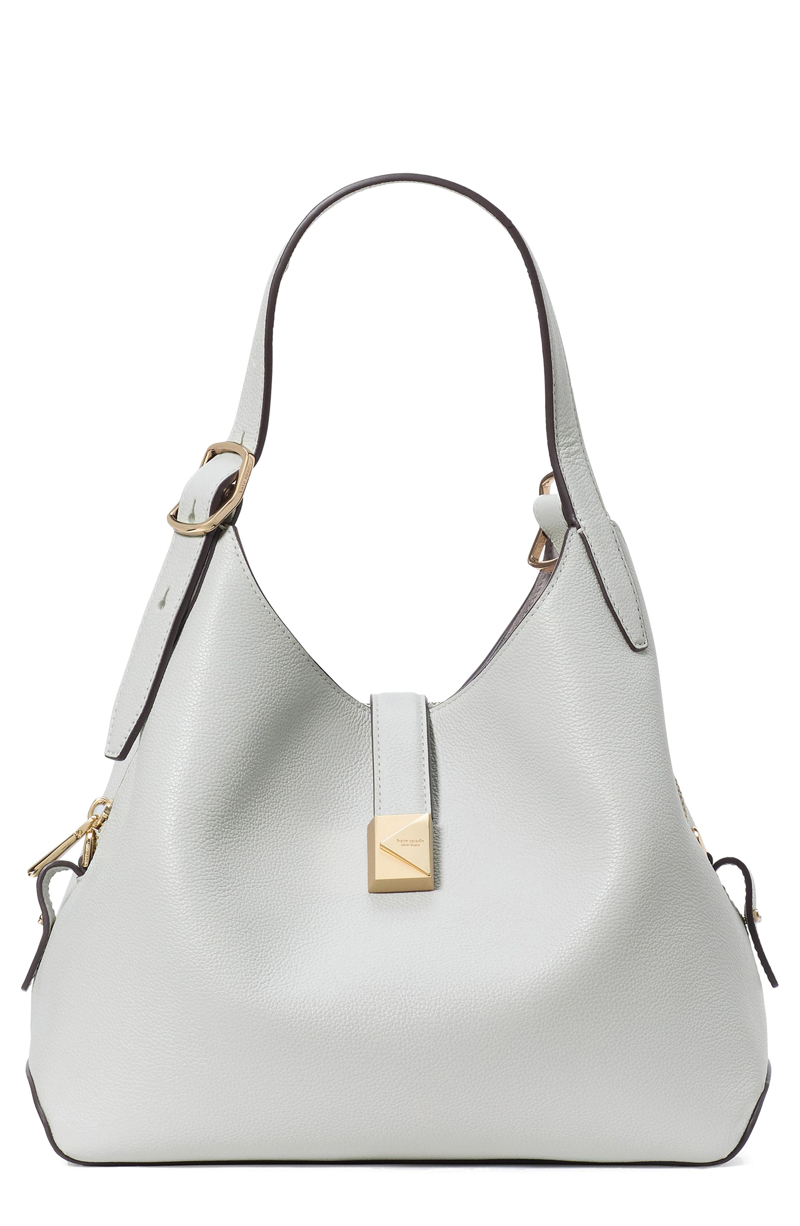 deco pebbled leather shoulder bag