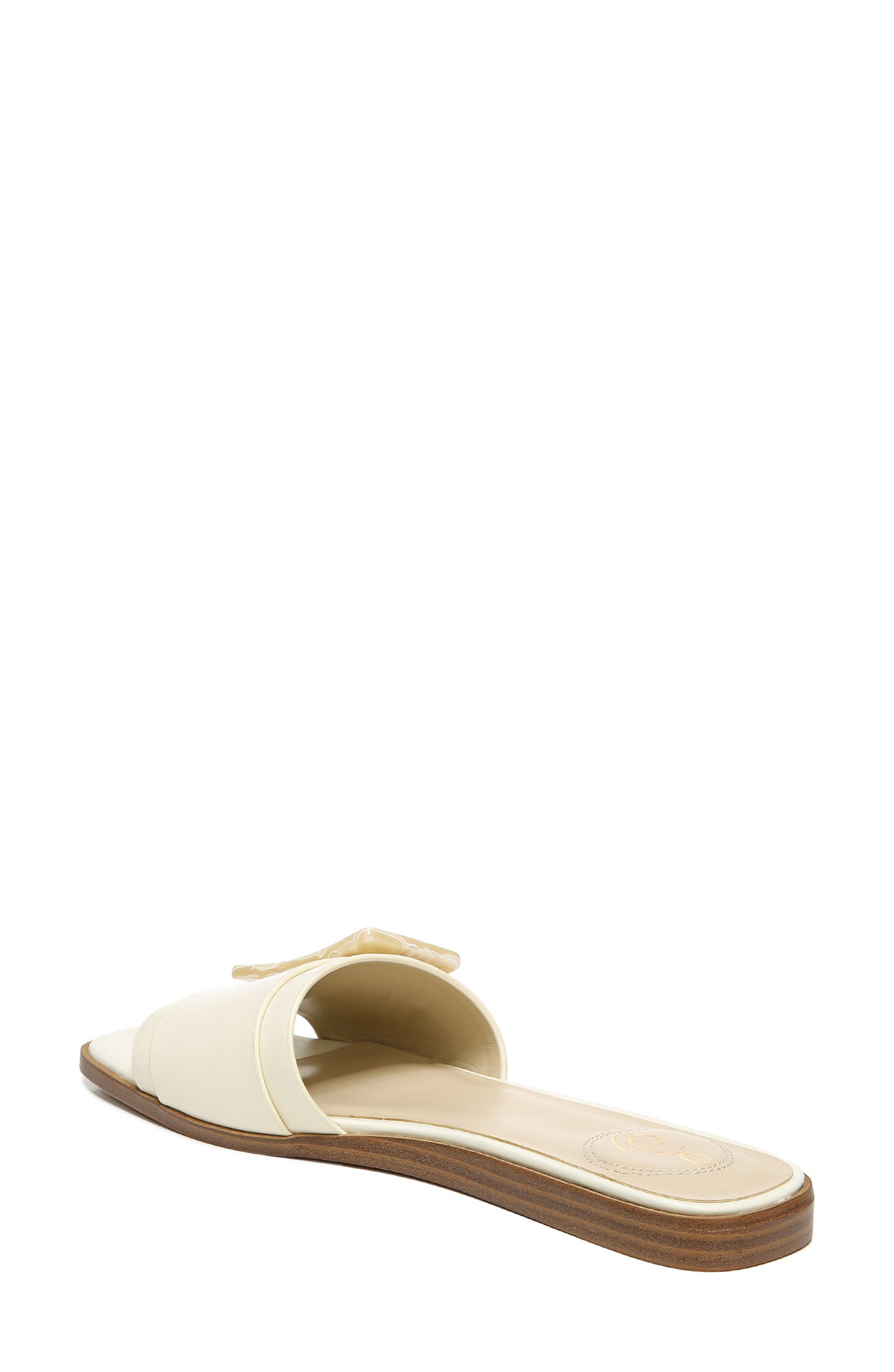 Inez Slide Sandal, Alternate, color, MODERN IVORY LEATHER